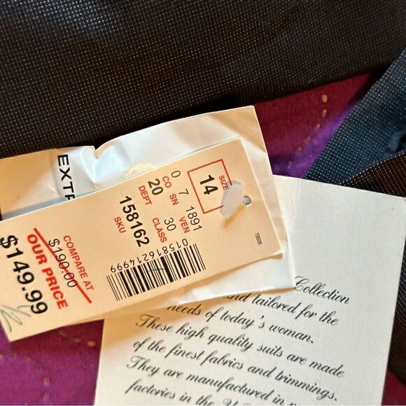 En Avance suit jacket -Vintage 90’s- new with tags - size 14 - Picture 4 of 6